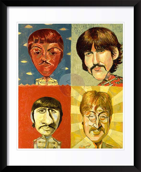 "The Beatles" by Dan Springer, Caricature Art