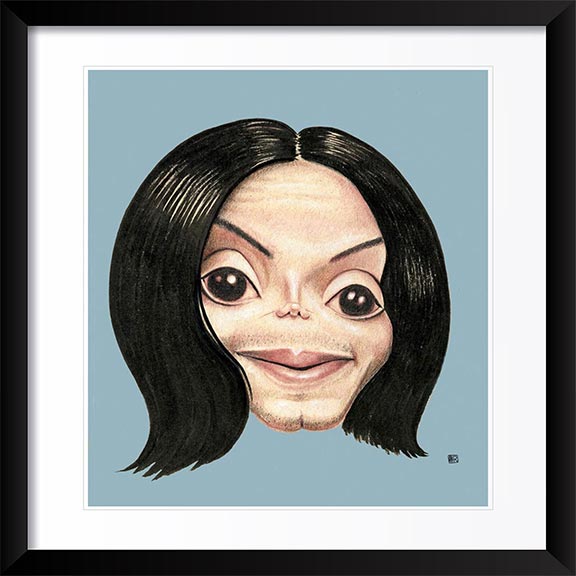"Michael Jackson" by Dan Springer, Caricature Art