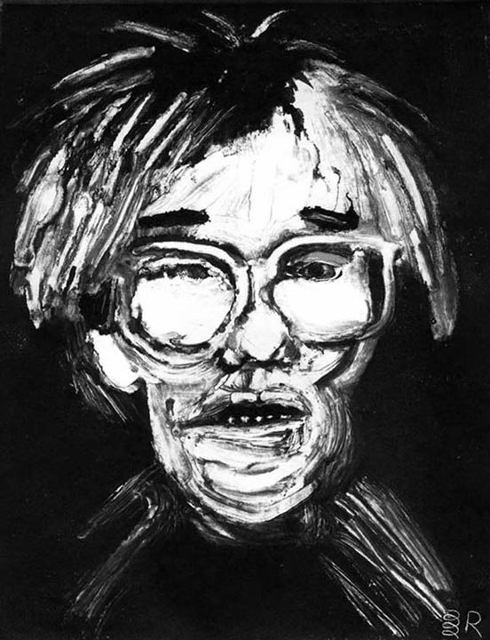 "Andy Warhol" by Dan Springer, Caricature Art
