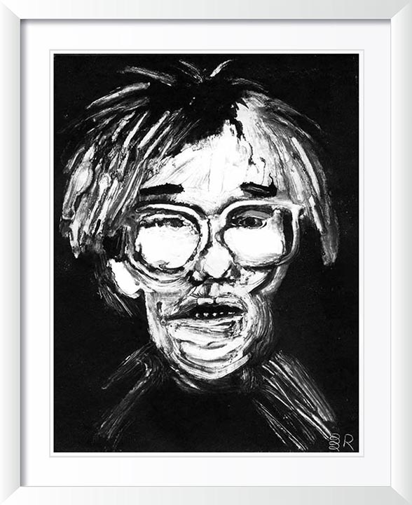 "Andy Warhol" by Dan Springer, Caricature Art