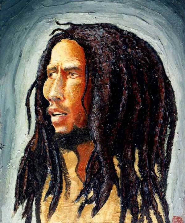 "Bob Marley" by Dan Springer, Caricature Art