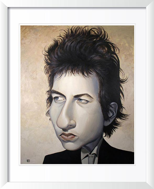 "Bob Dylan" by Dan Springer, Caricature Art
