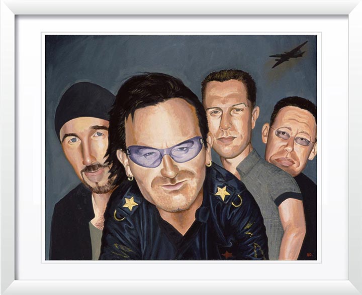 "U2 (1)" by Dan Springer, Caricature Art