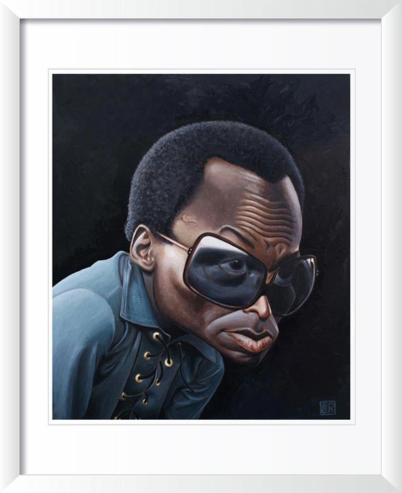 "Miles Davis" by Dan Springer, Caricature Art