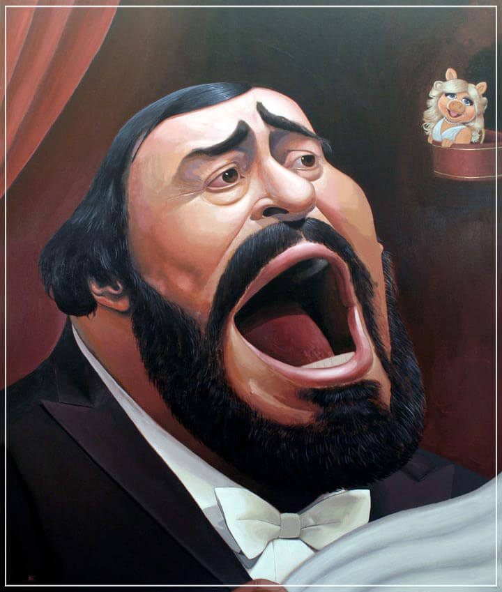 "Luciano Pavarotti" by Dan Springer Photography-Artography Limited