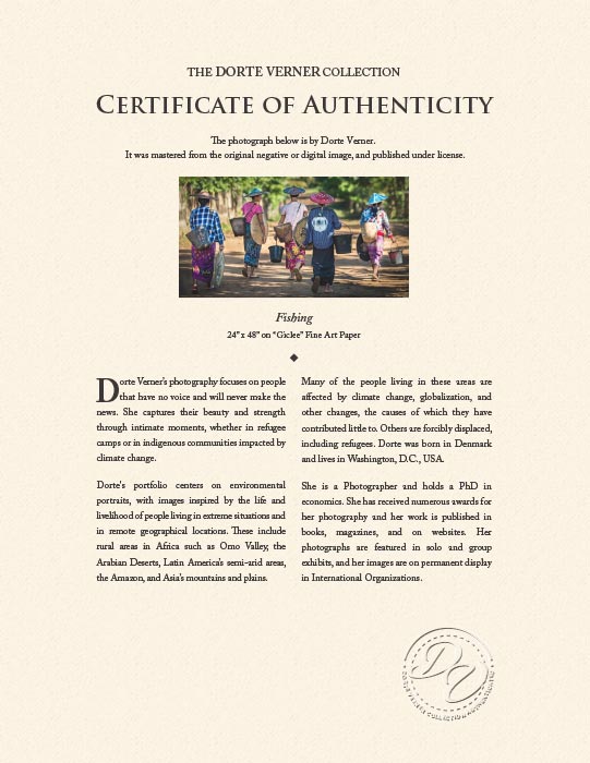 "Shan Women Walking Home" by Dorte Verner Photography-Artography Limited