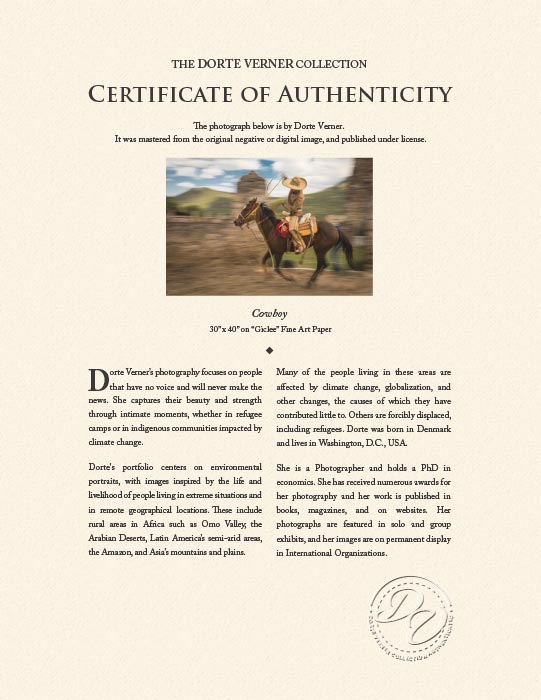 "Cowboy" by Dorte Verner Photography-Artography Limited