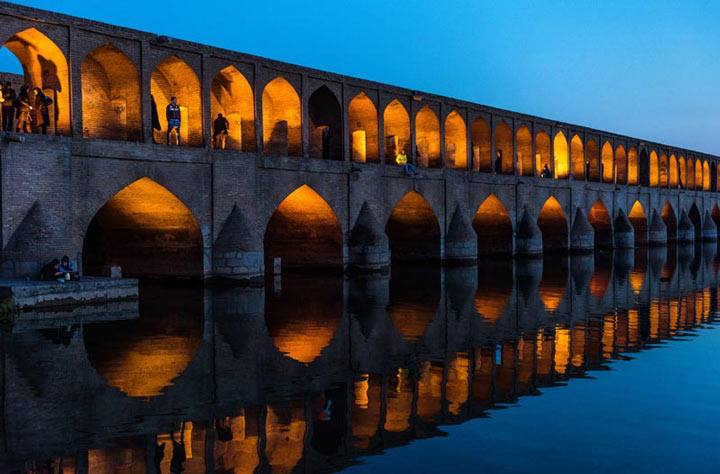 "Late Afternoon on the Bridge, Esfahan, Iran" by Dorte Verner Photography
