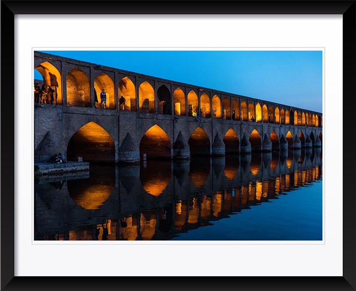 "Late Afternoon on the Bridge, Esfahan, Iran" by Dorte Verner Photography