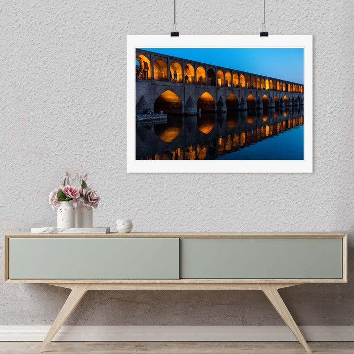 "Late Afternoon on the Bridge, Esfahan, Iran" by Dorte Verner Photography-Artography Limited