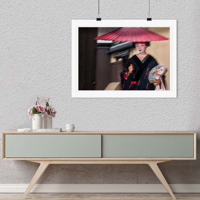 "Geisha in the Rain (A)" by Dorte Verner Photography-Artography Limited