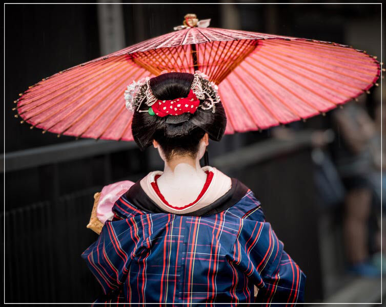 "Geisha Going to Work (A)" by Dorte Verner Photography-Artography Limited