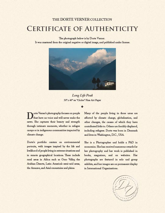 "Long Life Peak" by Dorte Verner Photography-Artography Limited