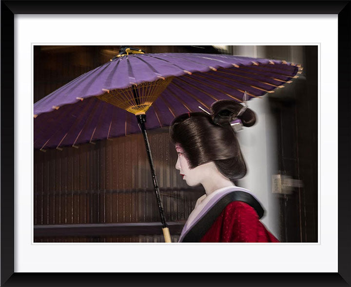 "Geisha in the Rain (B)" by Dorte Verner Photography