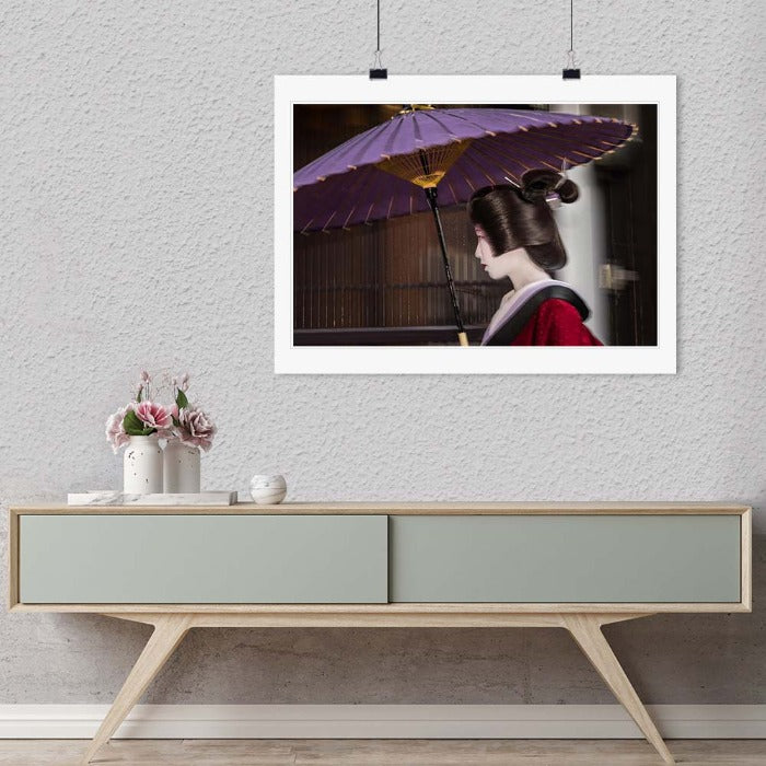 "Geisha in the Rain (B)" by Dorte Verner Photography-Artography Limited