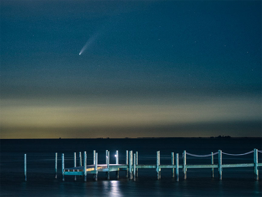 "Comet Over The Bay" by Eve Turek Photography