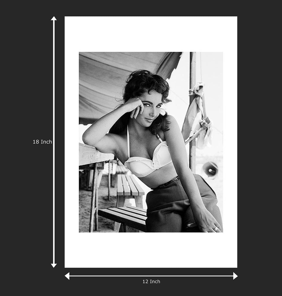 Elizabeth Taylor portrait on the set of Giant, 1955 by Frank Worth – Free Offer