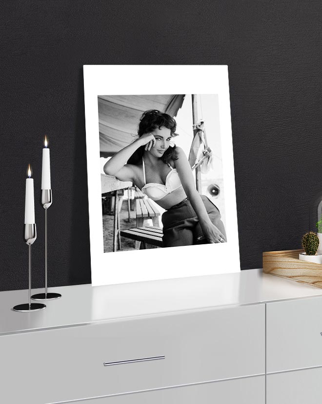 Elizabeth Taylor portrait on the set of Giant, 1955 by Frank Worth – Free Offer