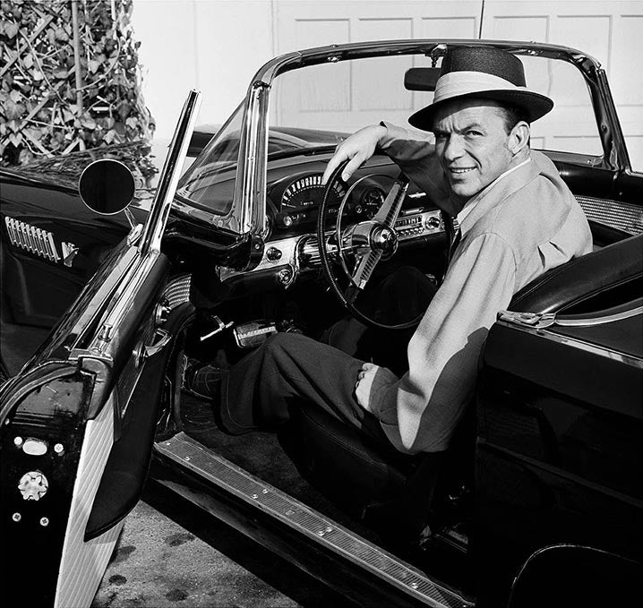 Frank Sinatra in his classic T bird by Frank Worth – Free Offer