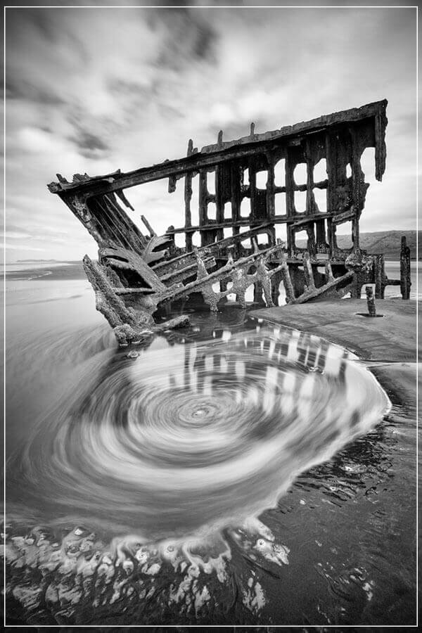 "The Vortex of Peter Iredale" by Joshua Johnston Photography-Artography Limited