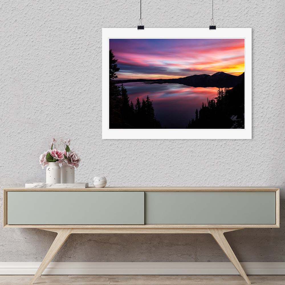 "Crater Lake Sunrise" by Joshua Johnston Photography-Artography Limited