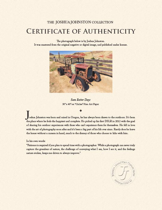 "Seen better days" by Joshua Johnston Photography-Artography Limited