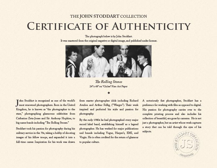 "The Rolling Stones, 1989" by John Stoddart Photography-Artography Limited