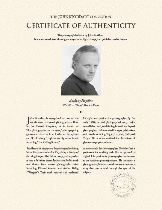 Anthony Hopkins Portrait by John Stoddart