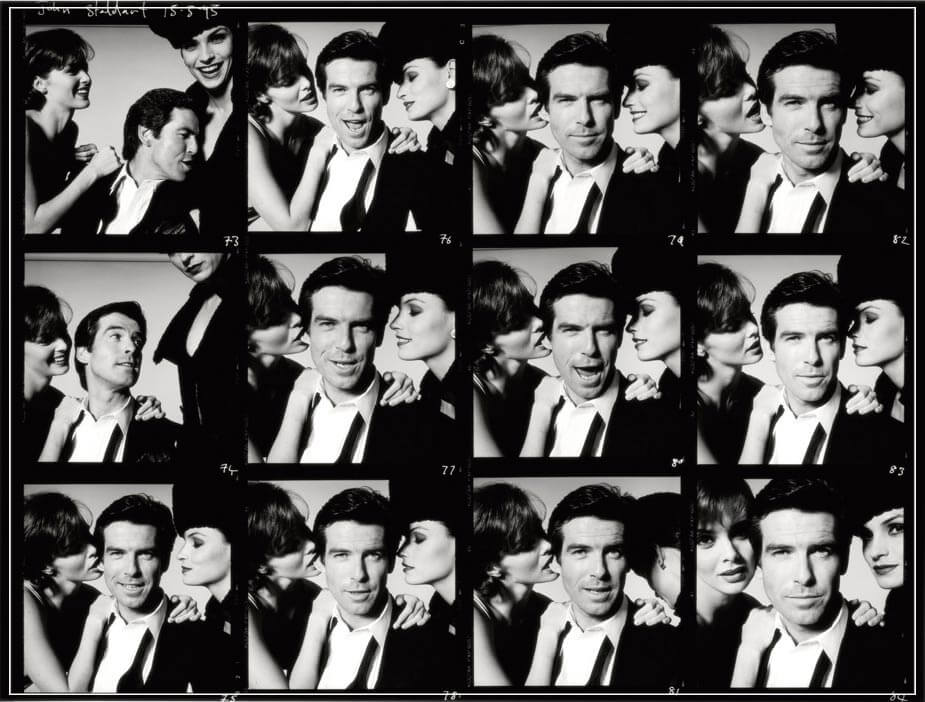 Pierce Bronsan Contact Sheet by John Stoddart