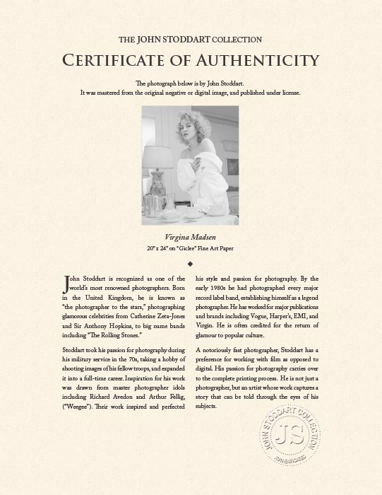 "Virgina Madsen" by John Stoddart Photography-Artography Limited