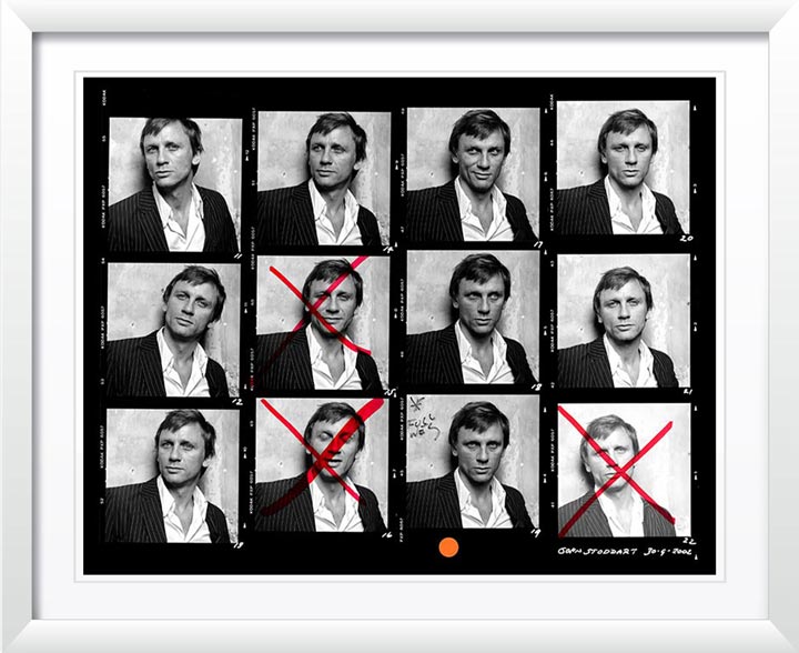Daniel Craig Contact Sheet by John Stoddart