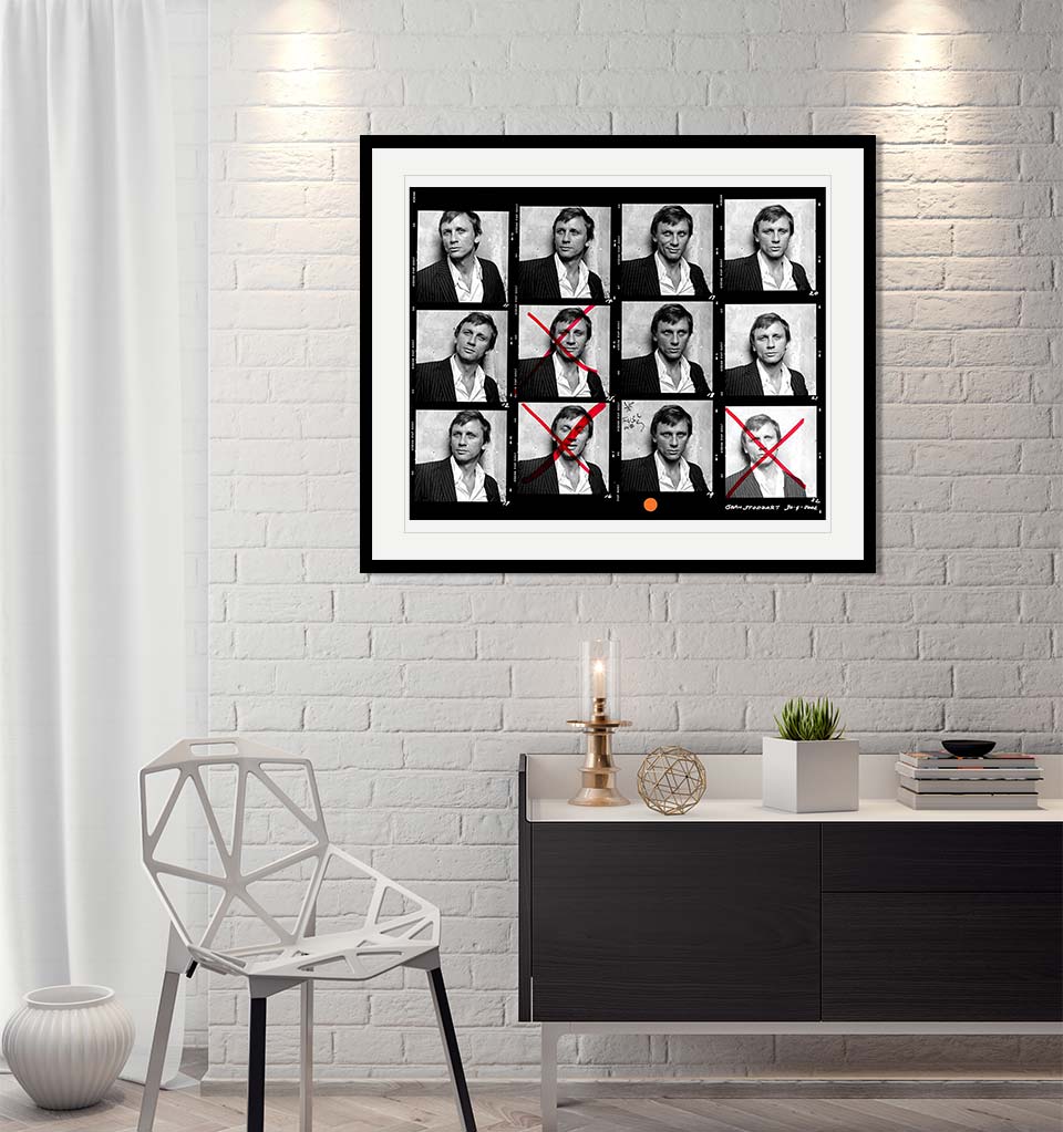 "Daniel Craig Contact Sheet" by John Stoddart Photography-Artography Limited