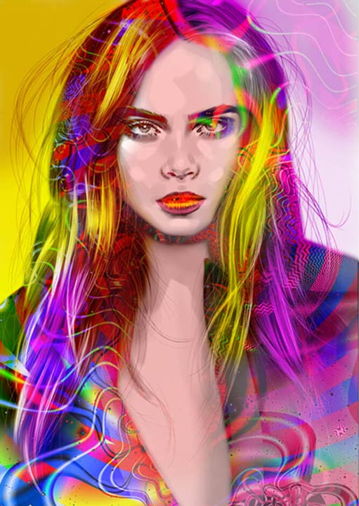"Cara Delevingne" by Metin Salih