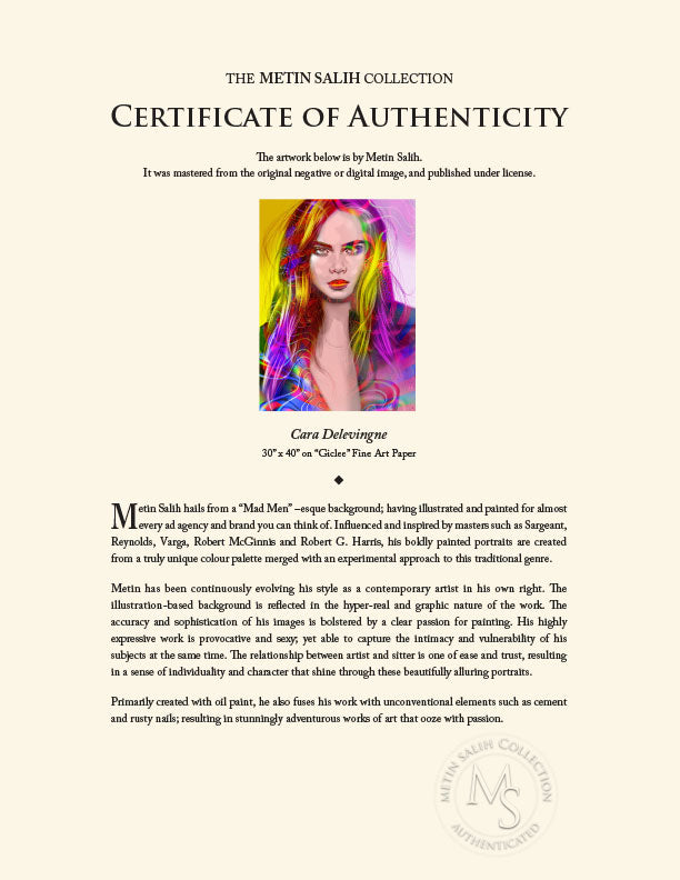 "Cara Delevingne" by Metin Salih