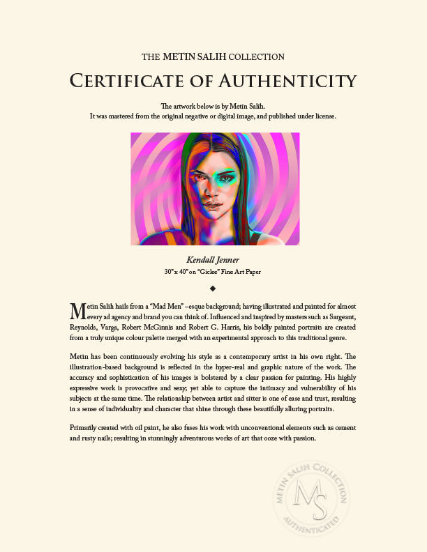 "Kendall Jenner" By Metin Salih