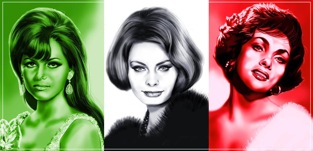 "The Three Beauties - Claudia Cardinale, Sophia Loren & Gina Lollobrigida" by Metin Salih