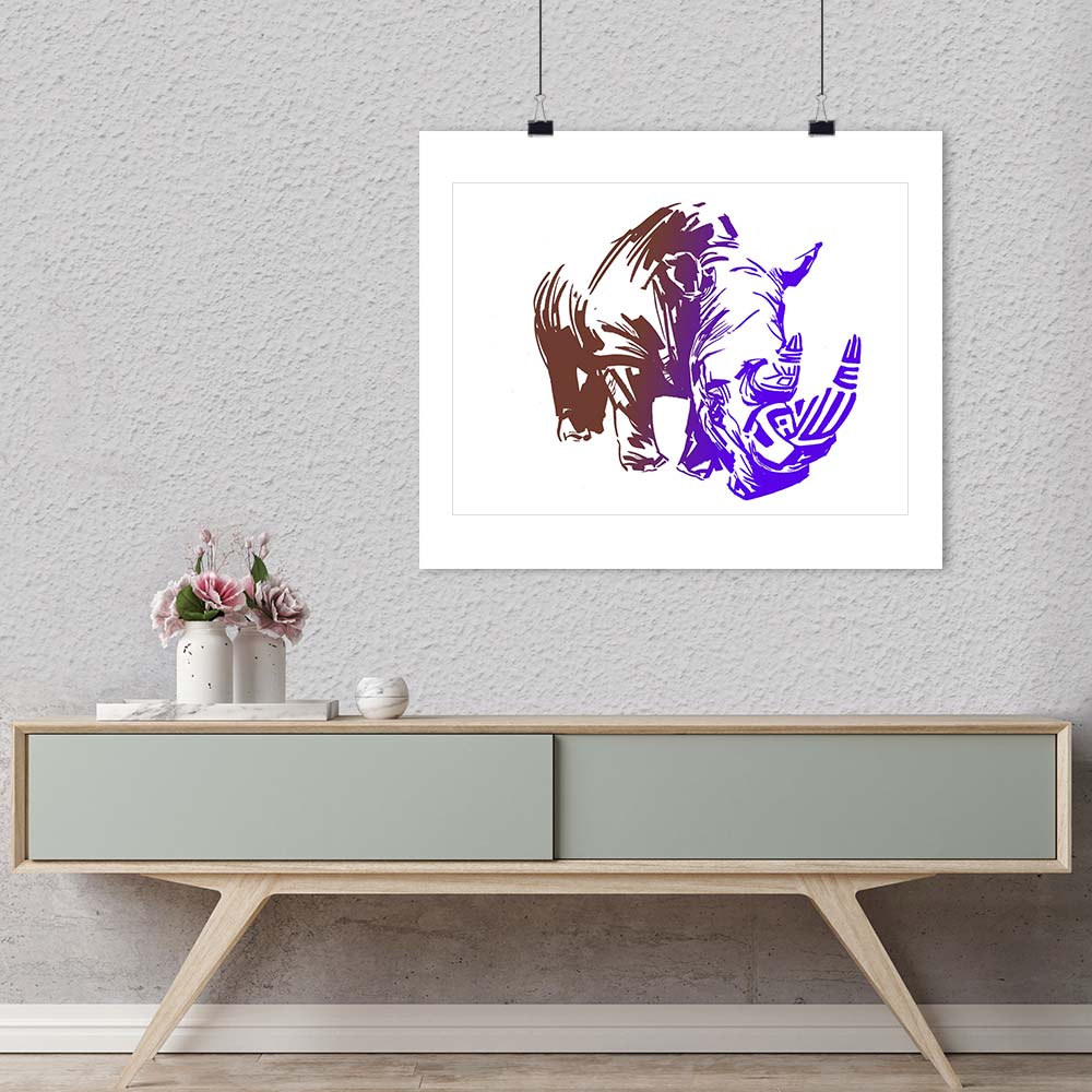 "Purple Rhino" by Metin Salih