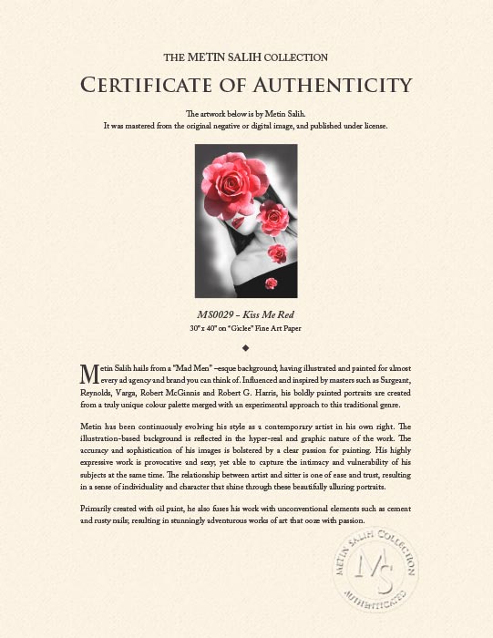 "Kiss Me Red" by Metin Salih