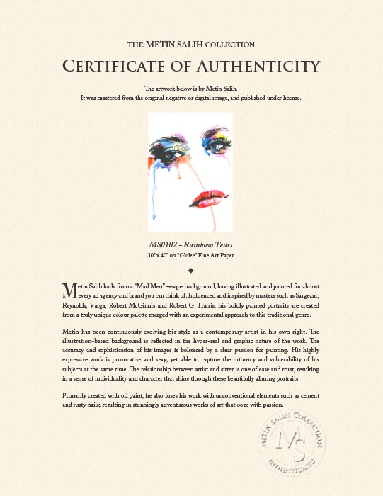 "Rainbow Tears" by Metin Salih