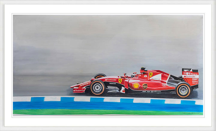 "Kimi Raikkonen, Ferrari 2015" by Patrick Faure