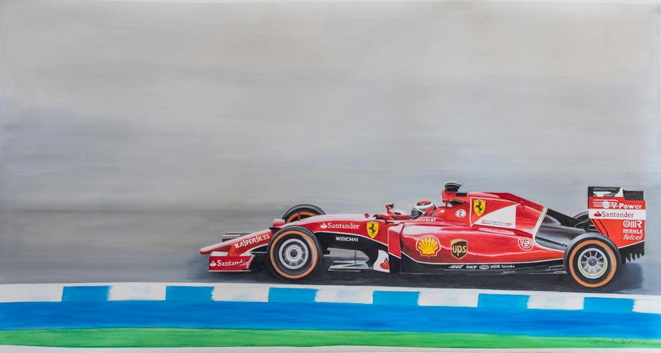"Kimi Raikkonen, Ferrari 2015" by Patrick Faure