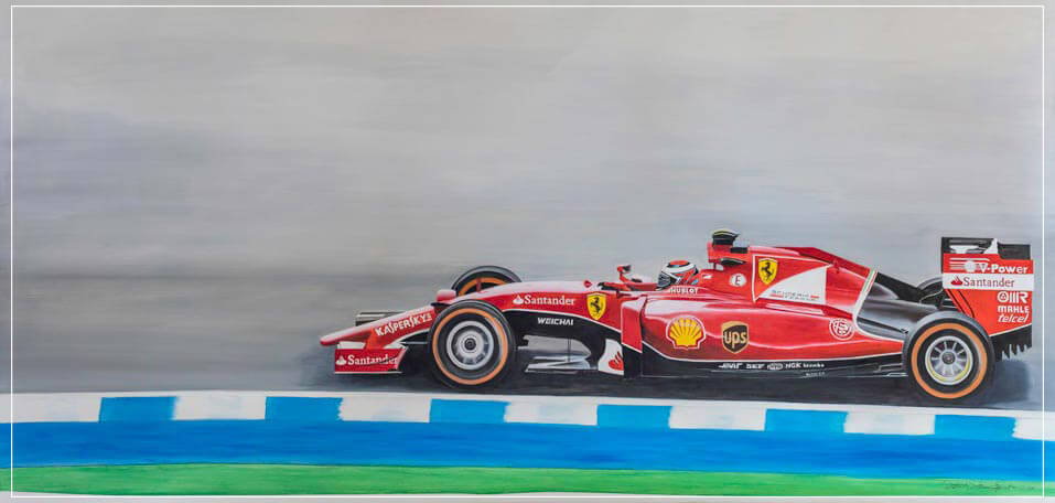 "Kimi Raikkonen, Ferrari 2015" by Patrick Faure-Artography Limited