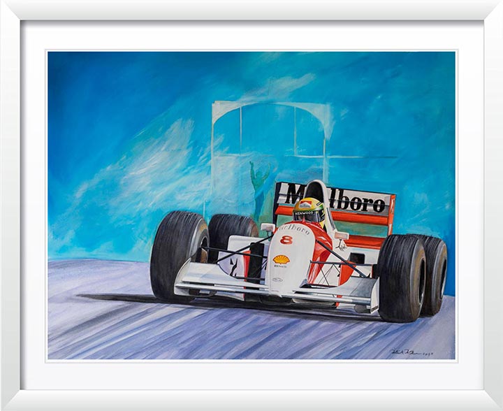 "Ayrton Senna, McLaren" by Patrick Faure