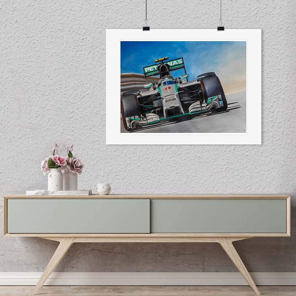"Nico Rosberg, Mercedes W05, 2015" by Patrick Faure-Artography Limited