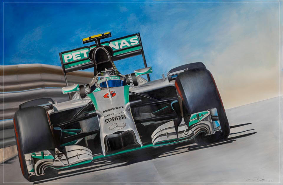 "Nico Rosberg, Mercedes W05, 2015" by Patrick Faure-Artography Limited