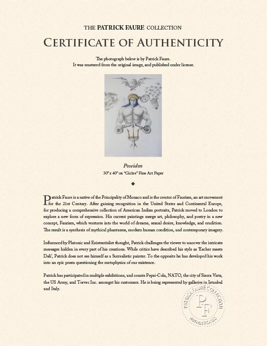 "Poseidon" by Patrick Faure-Artography Limited