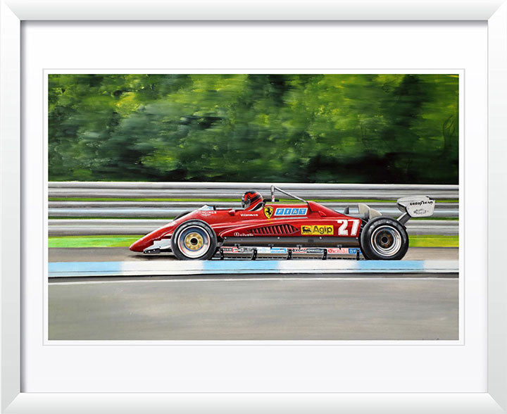 "Gilles Villeneuve, Ferrari 126C, May 1982" by Patrick Faure