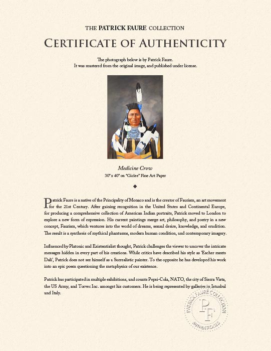 "Medicine Crow" by Patrick Faure-Artography Limited