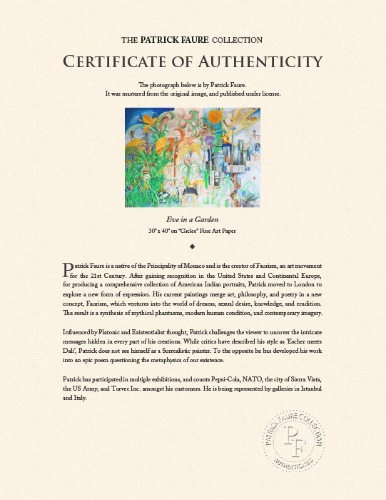 "Eve in a Garden" by Patrick Faure-Artography Limited