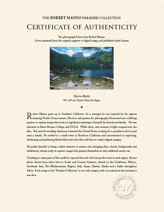 "Sierra Butte" by Robert Manno Photography-Artography Limited